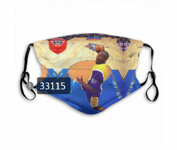 2021 NBA Los Angeles Lakers #24 kobe bryant 33115 Dust mask with filter